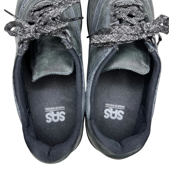 SAS Walk Easy Nero/Nubuck Leather Walking Shoes Size 10 - Picture 9 of 11
